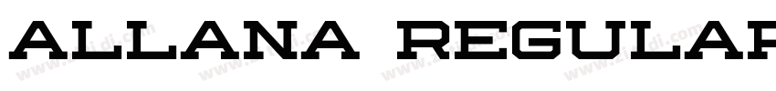 Allana Regular字体转换
